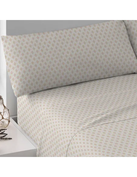 Jogo de lençóis algodão Brunette malva