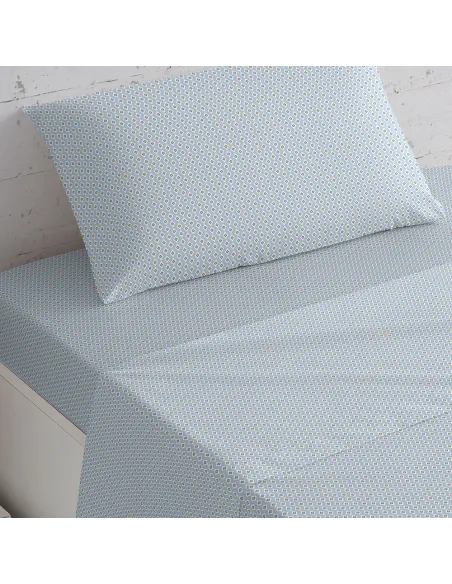 Jogo de lençóis algodão Sassy azul indigo Jogo de lençóis algodão Sassy azul indigo