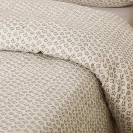 Capa de edredão flanela Diana verde tiffany