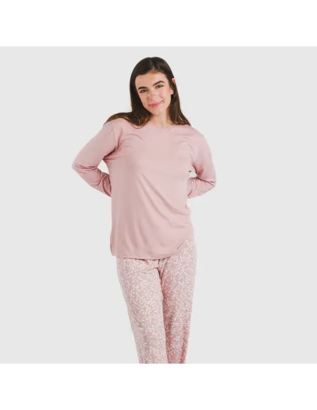 Pijama mulher soft Lauri rosa