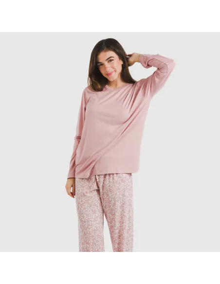 Pijama mulher soft Lauri rosa