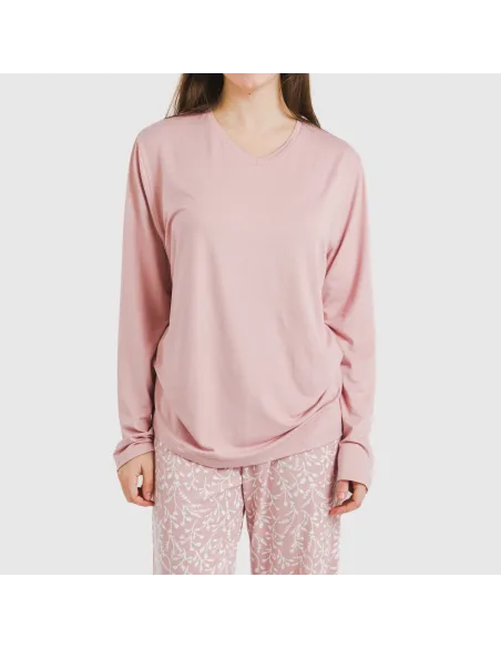 Pijama mulher soft Lauri rosa
