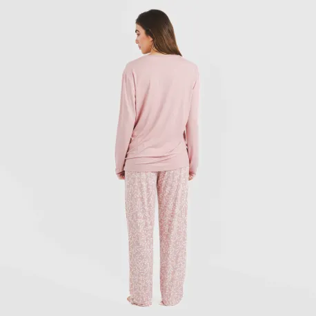 Pijama mulher soft Lauri rosa