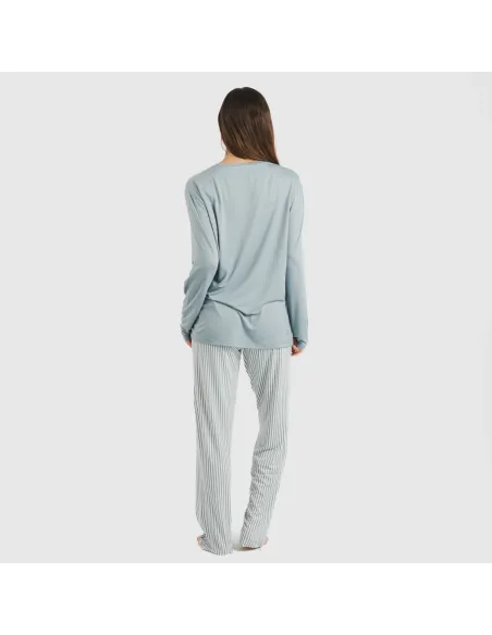 Pijama mulher soft Raya Kodac azul indigo