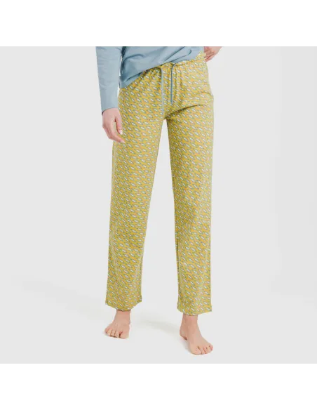 Pijama algodão Sisena água marinha