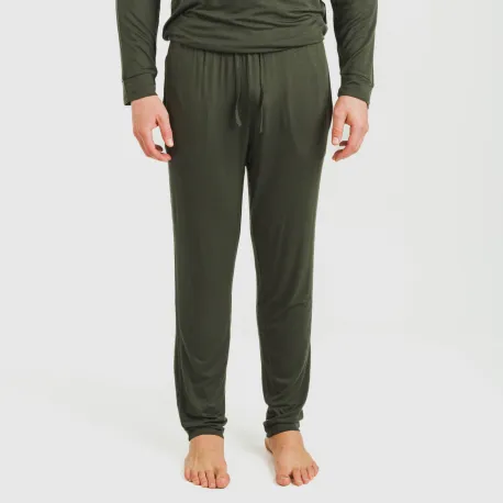 Pijama comprido viscosa homem liso