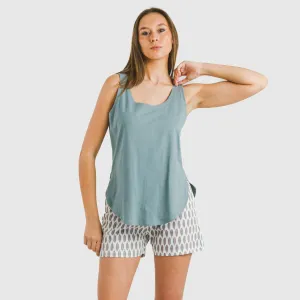 Pijama curto algodão Arpani verde azulado 2