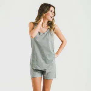 Pijama curto algodão Sassy verde 2