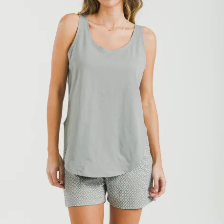 Pijama curto algodão Sassy verde