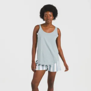 Pijama curto algodão Raya Elvis azul indigo 2