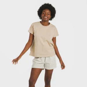 Pijama curto manga fluída algodão mulher Raya Kodac arena 2