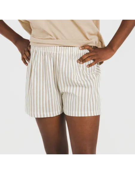 Pijama curto manga fluída algodão mulher Raya Kodac arena