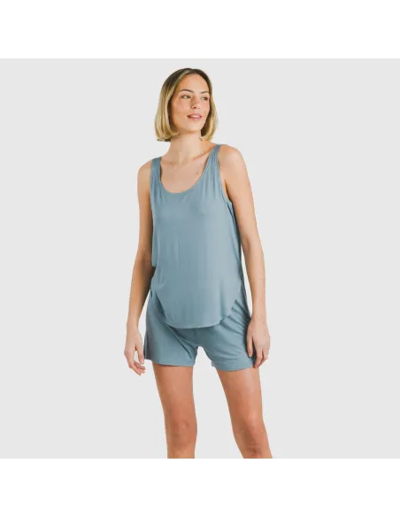 Pijama alças mulher viscosa liso Pijama alças mulher viscosa liso