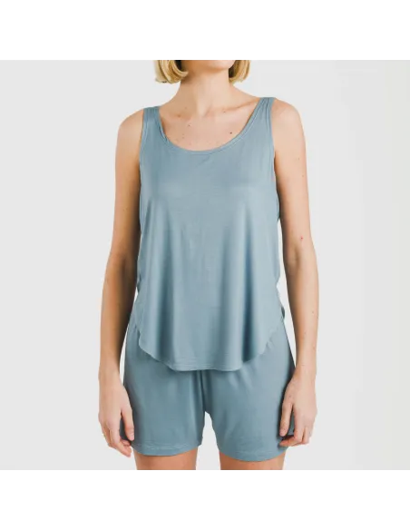 Pijama alças mulher viscosa liso Pijama alças mulher viscosa liso