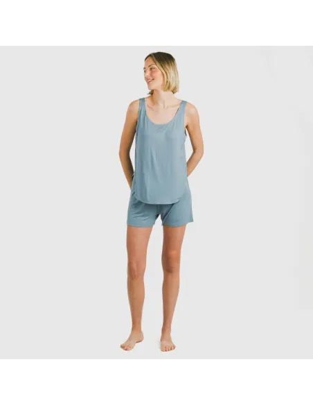 Pijama alças mulher viscosa liso Pijama alças mulher viscosa liso