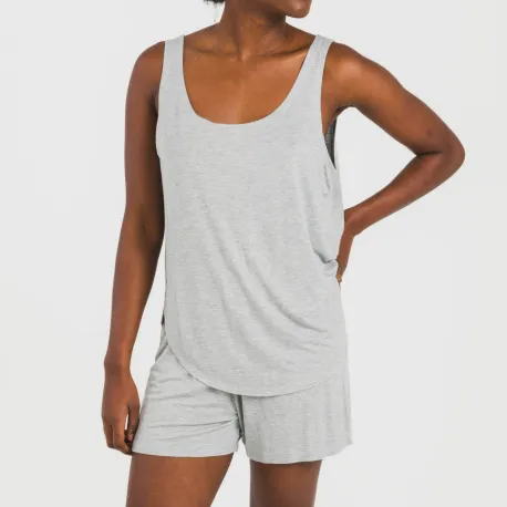 Pijama alças mulher viscosa liso