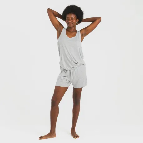 Pijama alças mulher viscosa liso