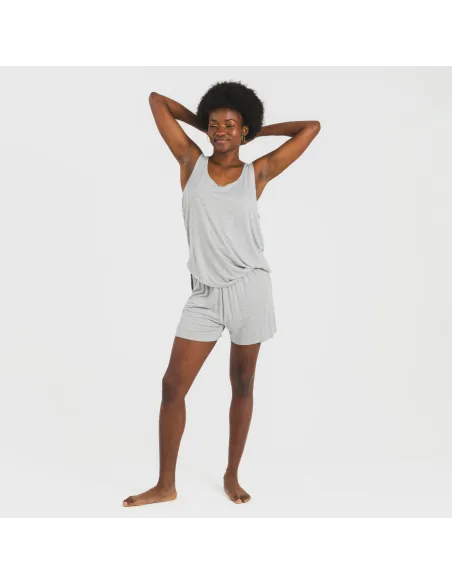 Pijama alças mulher viscosa liso Pijama alças mulher viscosa liso