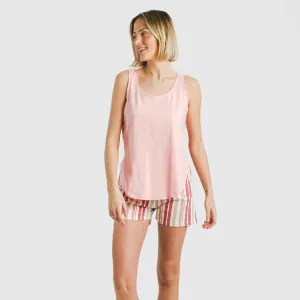 Pijama curto algodão Raya Calendula rosa