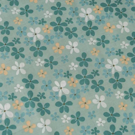 Jogo de lençóis algodão Martinuca água marinha cama bebé