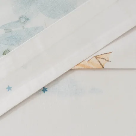 Jogo de lençóis algodão Mushie cama bebé