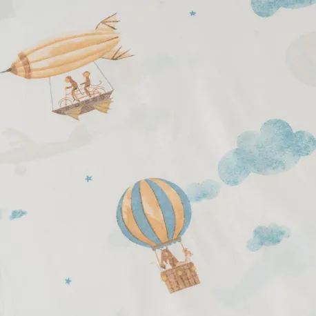 Jogo de lençóis algodão Mushie cama bebé