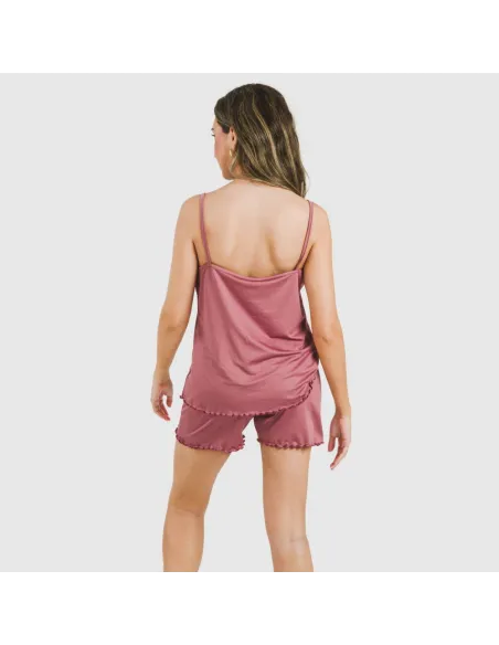Pijama alças mulher soft liso