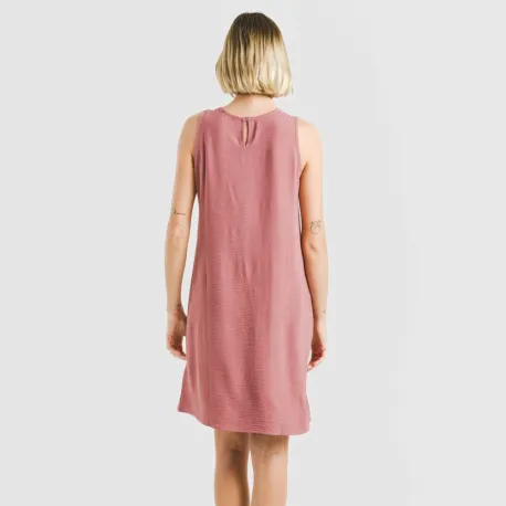 Vestido curto alças bambula liso