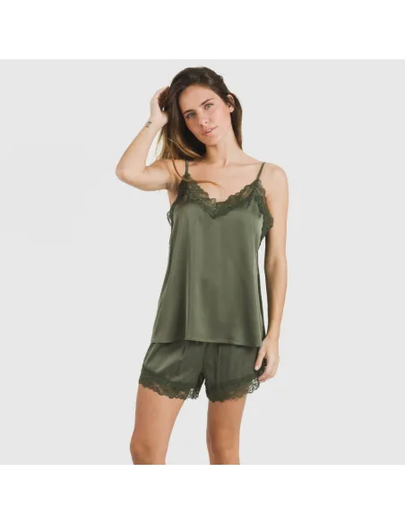 Pijama alças mulher Saten Friday liso Pijama alças mulher Saten Friday liso