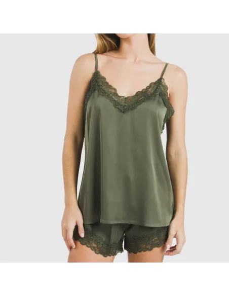 Pijama alças mulher Saten Friday liso Pijama alças mulher Saten Friday liso