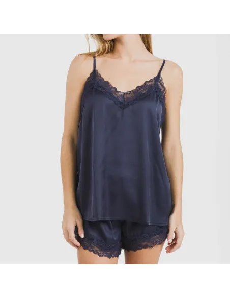 Pijama alças mulher Saten Friday liso Pijama alças mulher Saten Friday liso