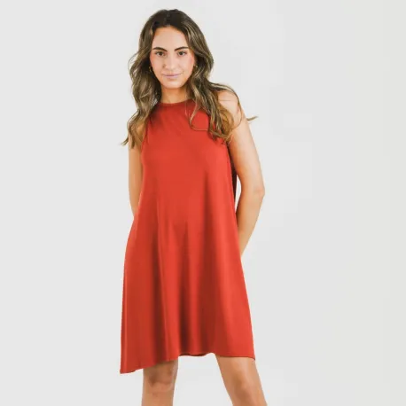 Vestido curto alças viscosa