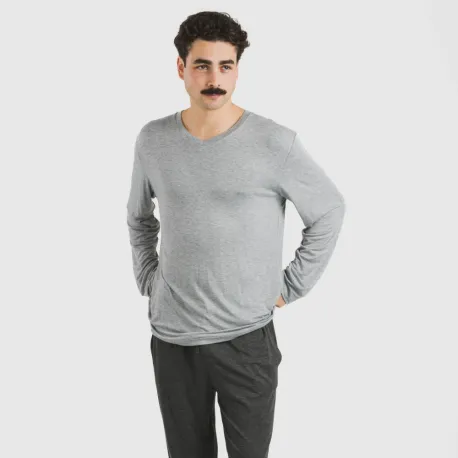 Pijama comprido viscosa homem liso