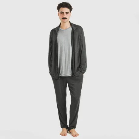 Casaco viscosa homem liso