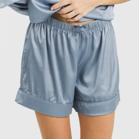 Pijama curto de manga curta Saten Friday liso