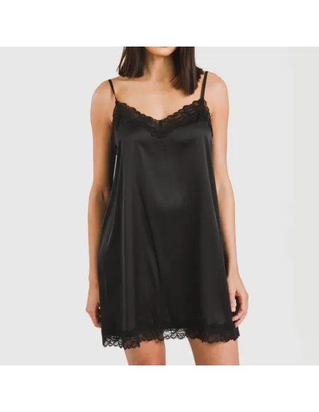 Camisa de dormir curta Saten Friday liso