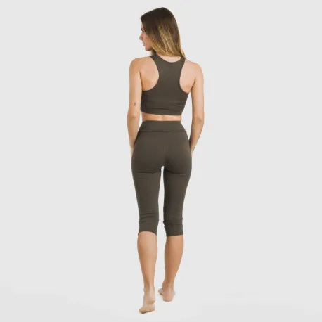 Legging midi desportivo técnico liso