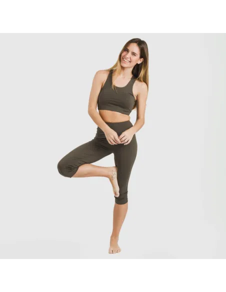Legging midi desportivo técnico liso Legging midi desportivo técnico liso