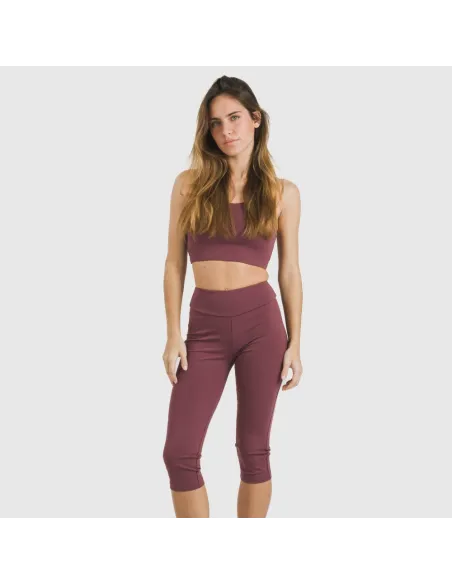 Legging midi desportivo técnico liso