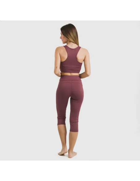 Legging midi desportivo técnico liso