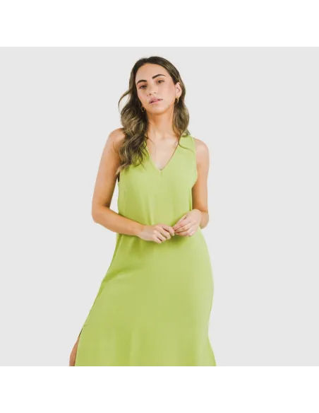 Vestido comprido alças bambula liso Vestido comprido alças bambula liso