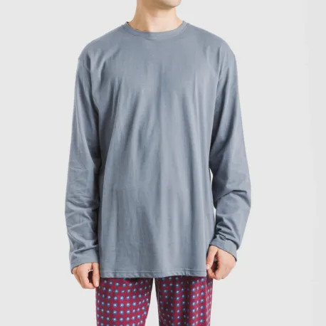 Pijama algodão homem Gladiolo azul indigo