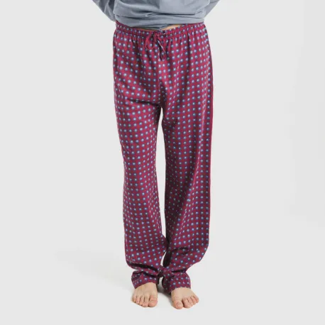 Pijama algodão homem Gladiolo azul indigo