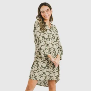 Túnica viscosa Charamo verde caça