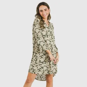 Túnica viscosa Charamo verde caça 2