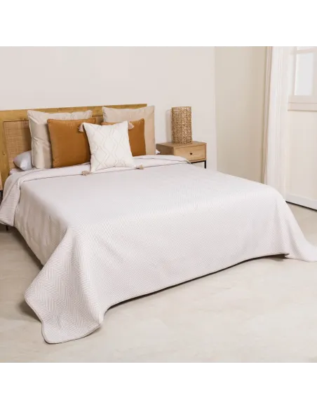 Colcha duplo tecido jacquard Delta topo