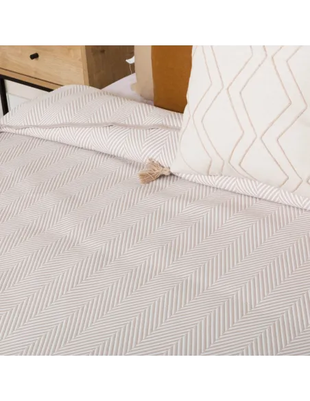 Colcha duplo tecido jacquard Delta topo