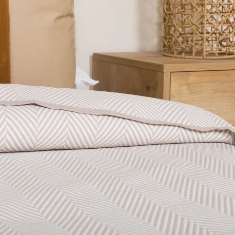 Colcha duplo tecido jacquard Delta topo