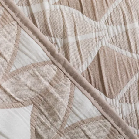 Colcha duplo tecido jacquard Cabot topo