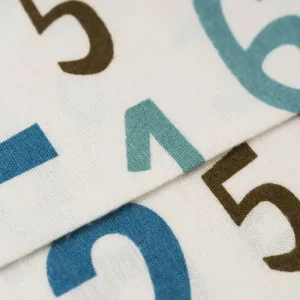 Jogo de lençóis flanela Numbers cama bebé 2